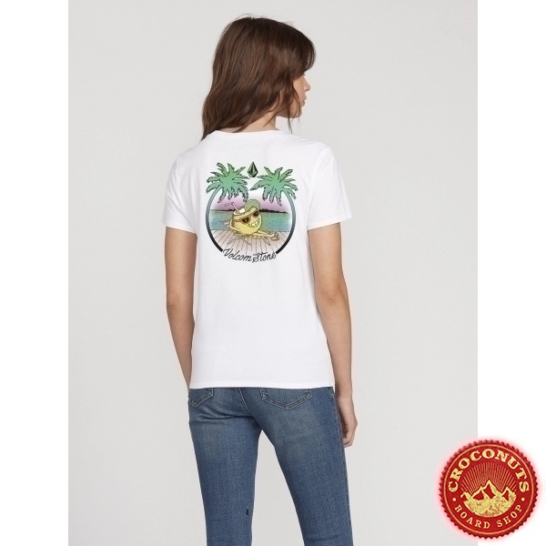 Tee Shirt Volcom Stoked On Stone White 2020