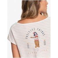 Tee Shirt Roxy Miami Vibes Cafe Creme Stan Stripes 2020
