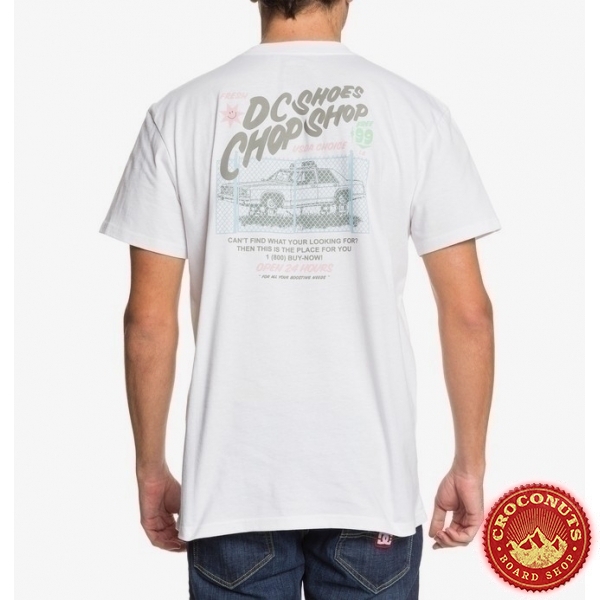 Tee Shirt DC Shoes Chop Shop White 2020