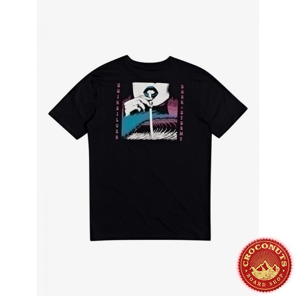 Tee Shirt Quiksilver Wet Sparks Black 2020