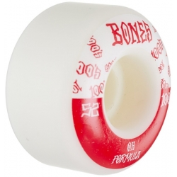 Roues Bones 100's V4 White 52MM 2020 pour homme