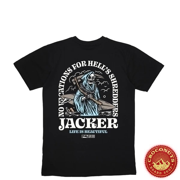 Tee Shirt Jacker No Vacations  Black 2020