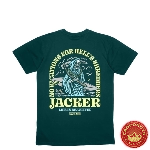 Tee Shirt Jacker No Vacations Dark Green 2020
