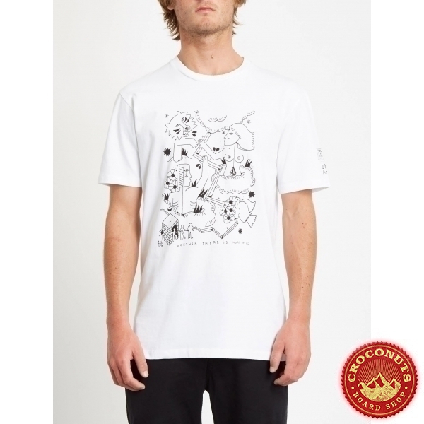 Tee Shirt Volcom Briand FA SS White 2020