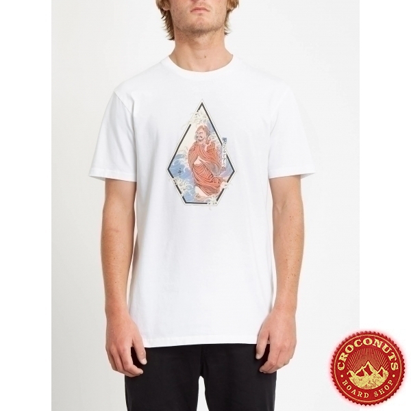 Tee Shirt Volcom Nozaka Skate SS White 2020