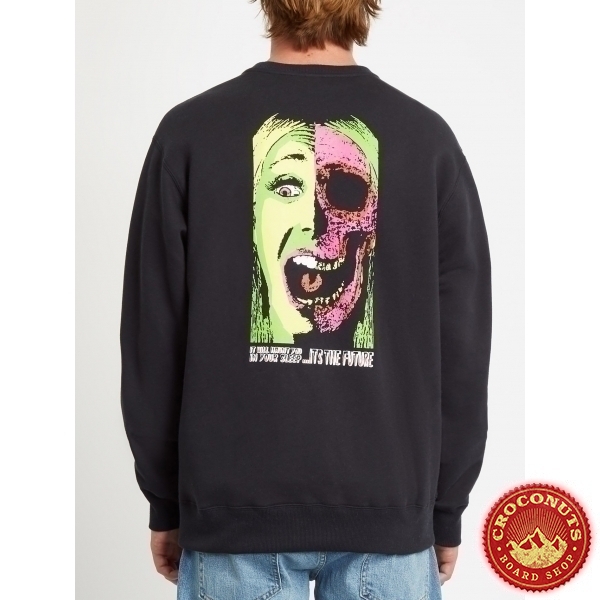 Sweat Volcom Scaromatic Crew Black 2020