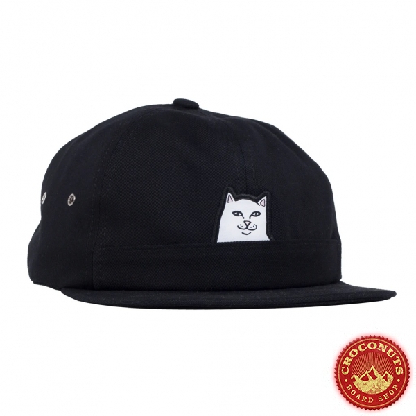 Casquette Ripndip Lord Nermal 6 panel Pocket Hat Black 2020