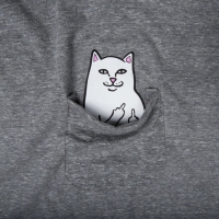 Tee Shirt Ripndip Lord Nermal Pocket Athletic Gray 2020