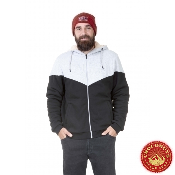 Sweat Picture Basement Plush Zip Black 2021