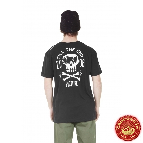 Tee Shirt Picture Bones Black 2021