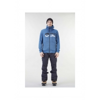 Midlayer Picture Baxter Tech Zip Blue Melange 2021