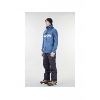 Midlayer Picture Baxter Tech Zip Blue Melange 2021