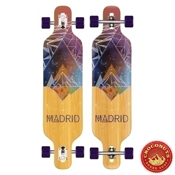 Longboard Madrid Trance Drop Thru Space Mountain Bamboo 2020