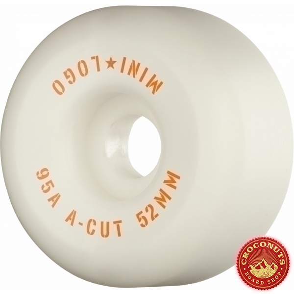 Roues Mini Logo A Cut White 52MM 2025