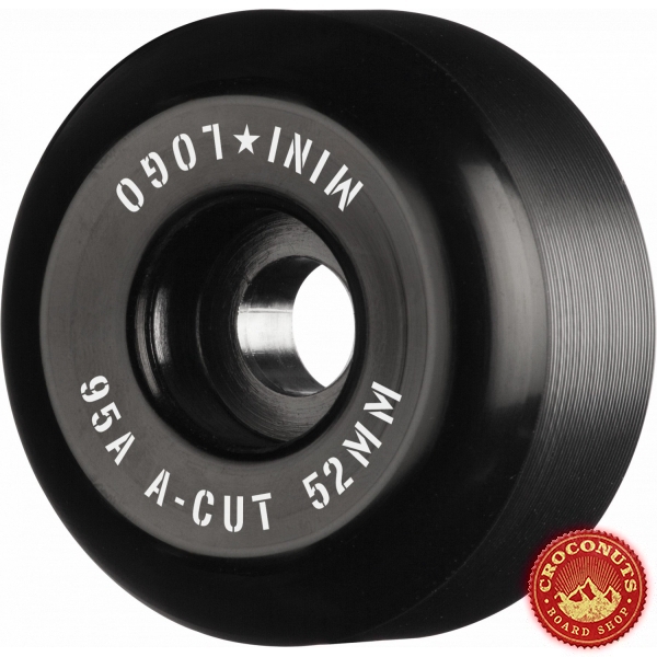 Roues Mini Logo A Cut Black 52MM 2022