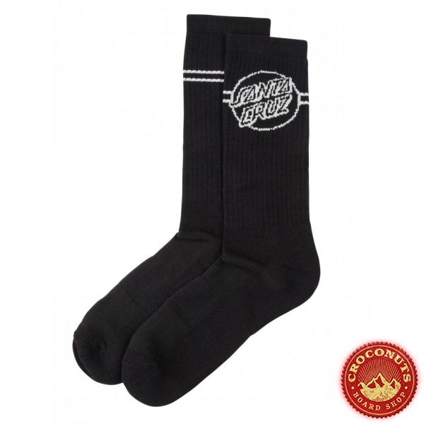 Chaussettes Santa Cruz Opus Dot Stripe Black Grey 2020