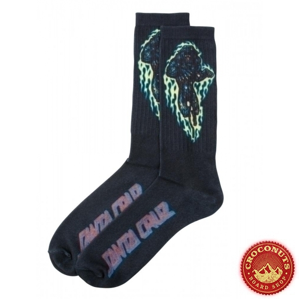 Chaussettes Santa Cruz Cosmic Cat Black 2020