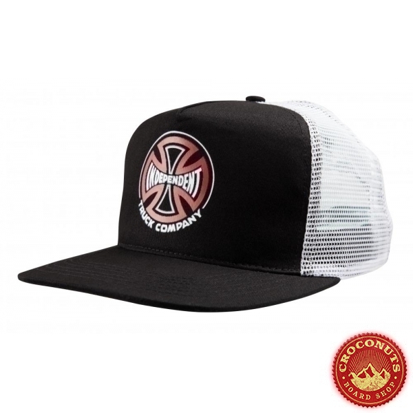 Casquette Independent Converge Meshback Black White 2020