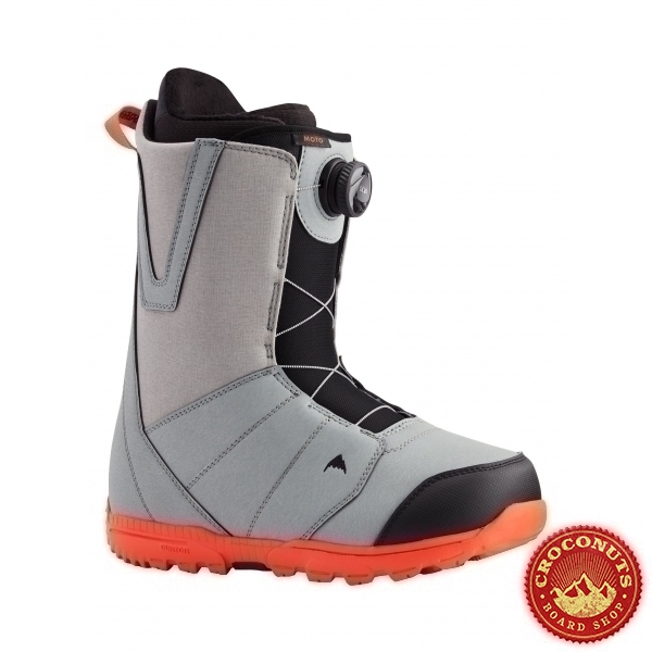 Boots Burton Moto Boa Gray Red 2021