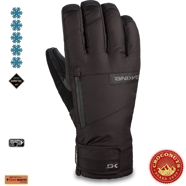 Gants Dakine Titan Short Gore Tex Black 2023