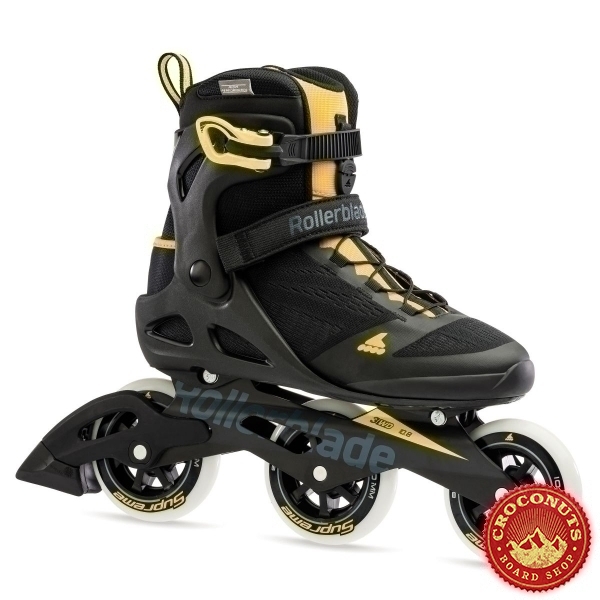 RollerBlade Macroblade 100 Noir Jaune Safran 2023