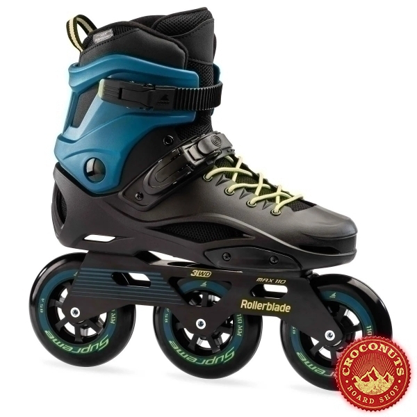 RollerBlade RB 110 3WD Noir Bleu Pétrole 2021