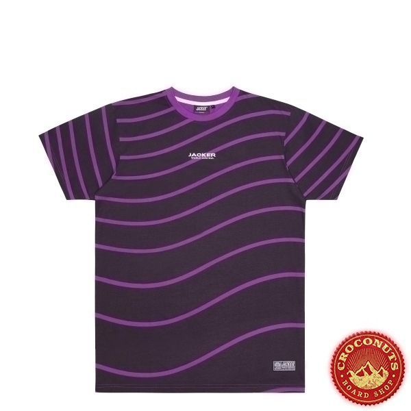 Tee Shirt Jacker Purple Waves Black 2021