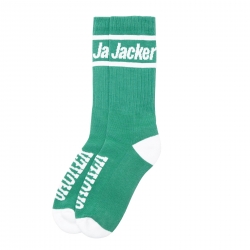 Chaussettes Jacker After Logo Socks Teal 2021 pour