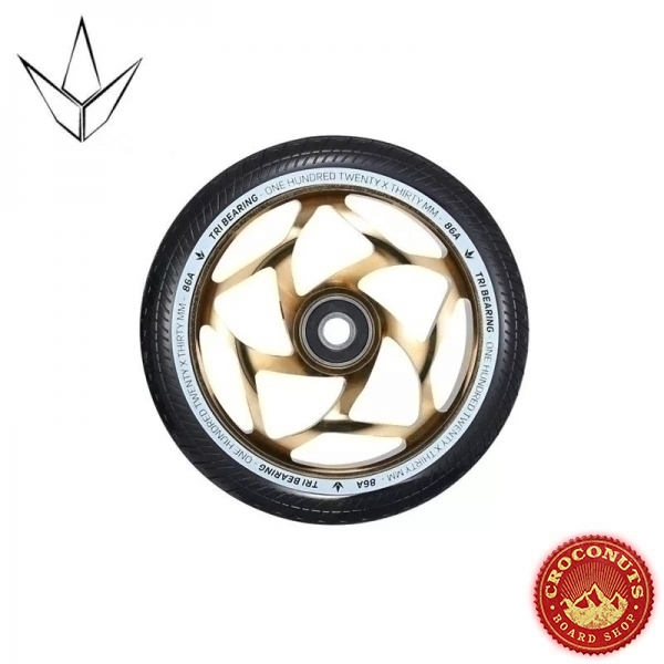 Roue Blunt Tri Bearing 120MM Gold Black 2020