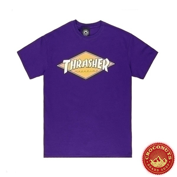 Tee Shirt Thrasher Diamond Logo Purple 2021