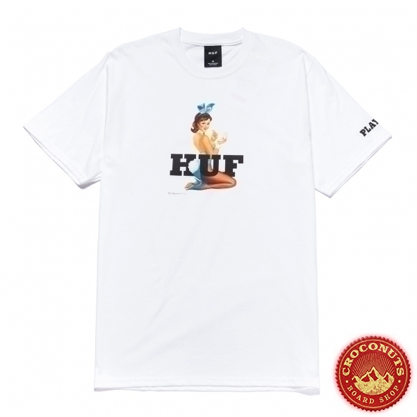 Tee Shirt Huf Playboy Bunny Logo White 2020