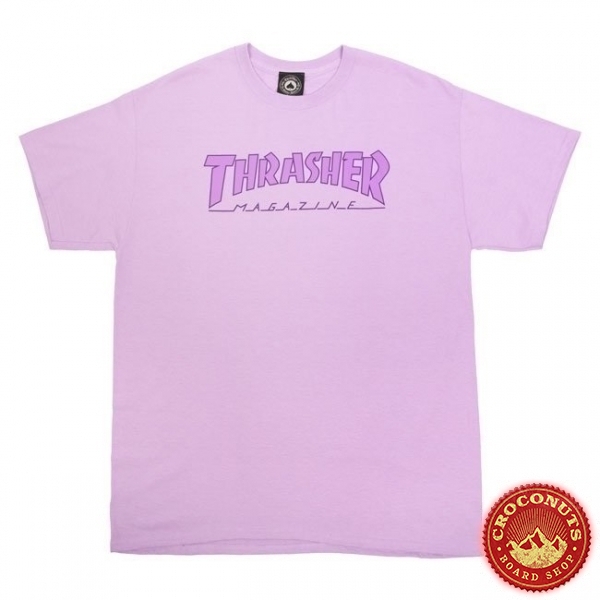 Tee Shirt Thrasher Outlined Orchid 2021