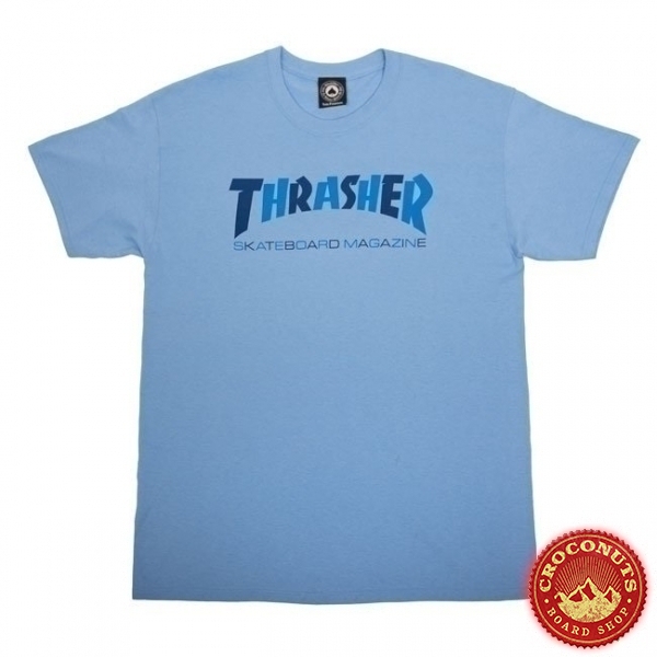 Tee Shirt Thrasher Checkers Carolina Blue 2021