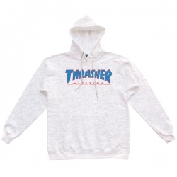 Sweat Thrasher Outlined Hood Ash Grey 2021 pour