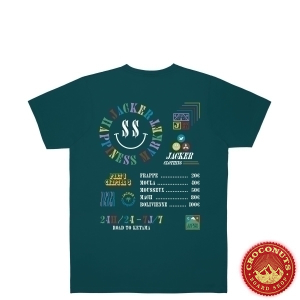 Tee Shirt Jacker Happiness Market Dark Teal 2021