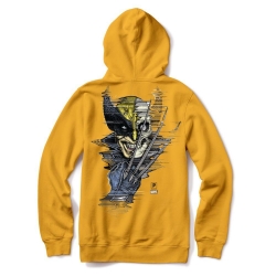 Sweat Primitive X Marvel Wolverine Gold 2021 pour homme, pas cher