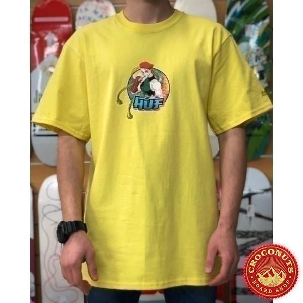 Tee Shirt Huf X Street Fighter ll Cammy Yellow 2021