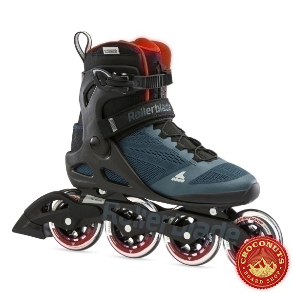 RollerBlade Macroblade 90 Bleu Orion Orange Epicé 2021