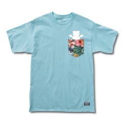 Tee Shirt Grizzly Botanical Pocket Powder Blue 2021 pour