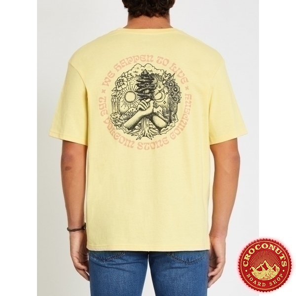 Tee Shirt Volcom Gridlock Dawn Yellow 2021