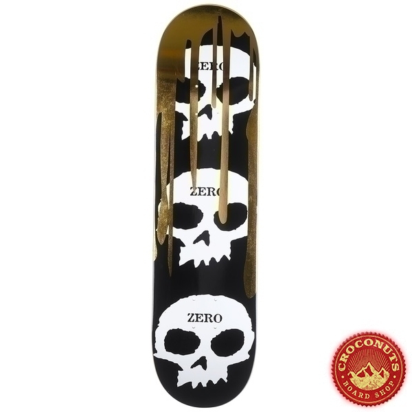 Deck Zero 3 Skull Blood Black White Gold 8.25 2020