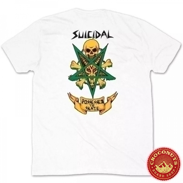 Tee Shirt Dogtown Suicidal Possessed To Skate White 2021