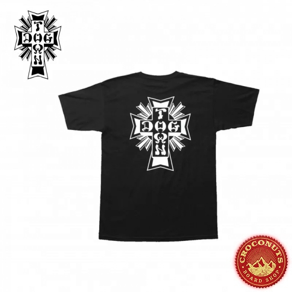 Tee Shirt Dogtown Cross Logo Black 2021