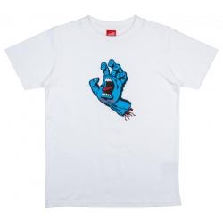 Tee Shirt Santa Cruz Youth Screaming Hand White 2022 pour junior