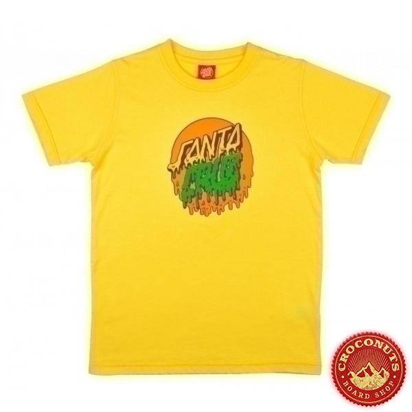 Tee Shirt Santa Cruz Youth Rad Dot Yellow 2021