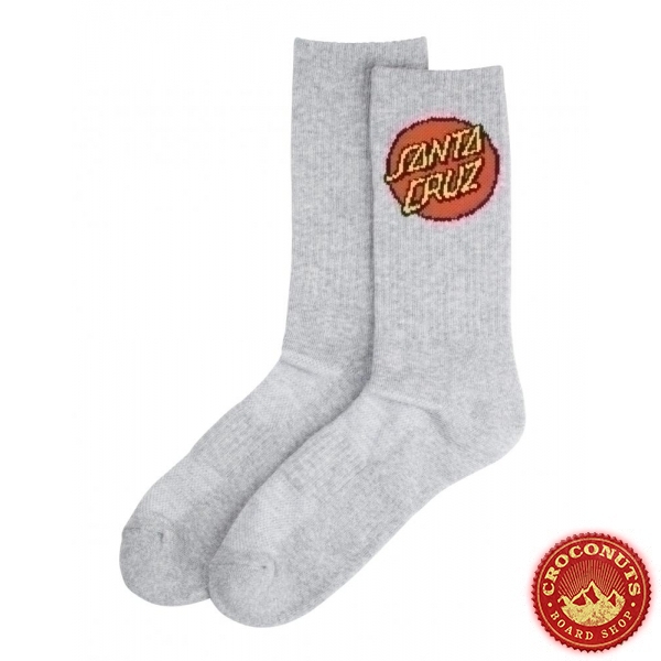Chaussettes Santa Cruz Dot Socks Heather Grey 2021