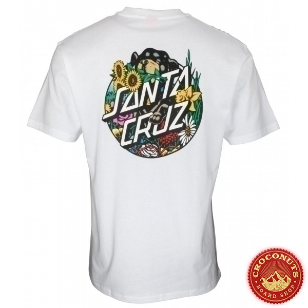 Tee Shirt Santa Cruz Dressen Pop Dot White 2021