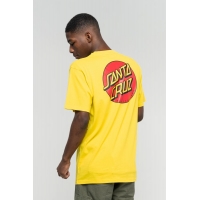 Tee Shirt Santa Cruz Classic Dot Chest Blazing Yellow 2021