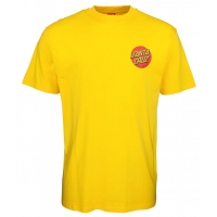 Tee Shirt Santa Cruz Classic Dot Chest Blazing Yellow 2021