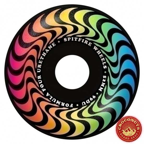 Roues Spitfire F4 Trippy Swirl Rad Blackdnight 52MM 2022